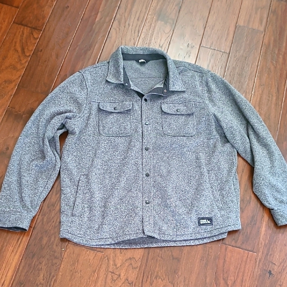Eddie Bauer Gray Blend Shirt Jacket size XXL